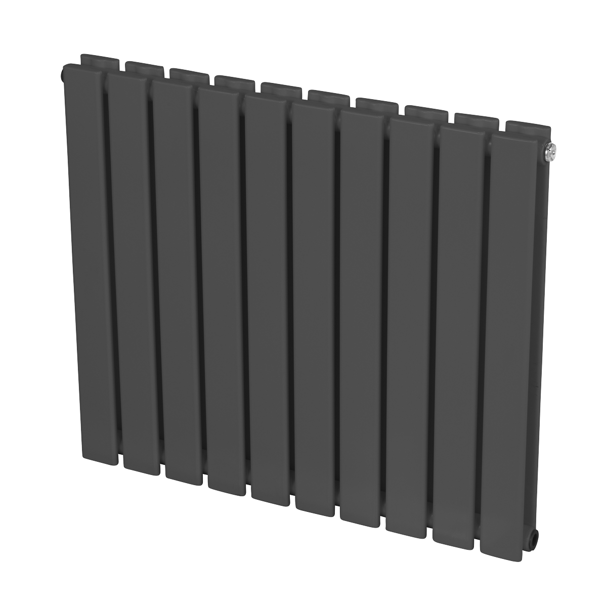 Baridi DH340 Baridi Horizontal Radiator Contemporary Double Flat Panel Design 600 x 700mm – Anthracite