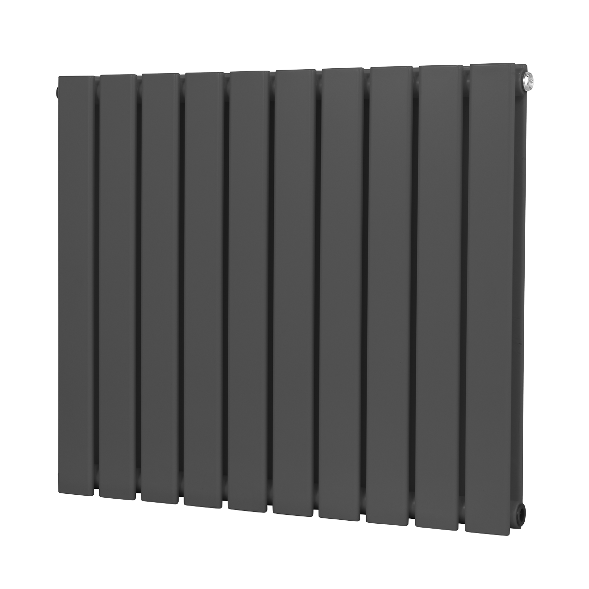 Baridi DH340 Baridi Horizontal Radiator Contemporary Double Flat Panel Design 600 x 700mm – Anthracite