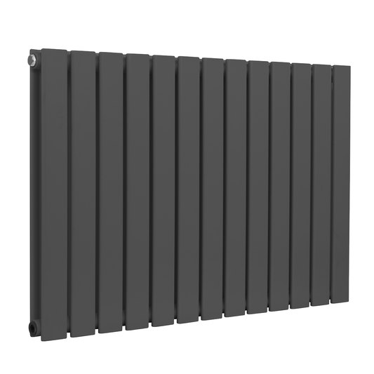 Baridi DH341 Baridi Horizontal Radiator Contemporary Double Flat Panel Design 600 x 910mm – Anthracite