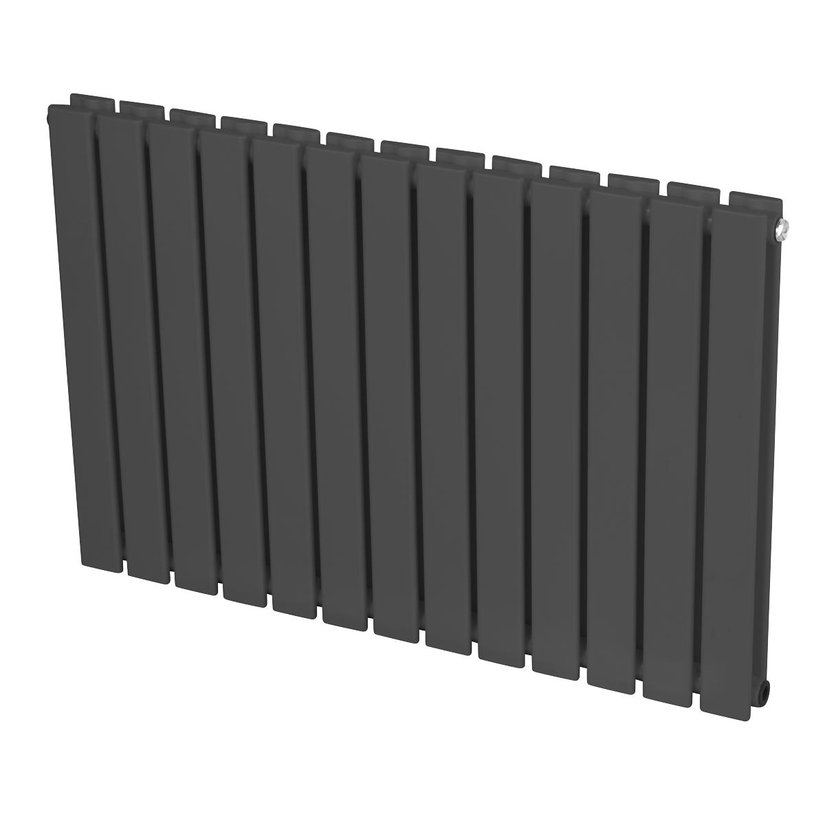 Baridi DH341 Baridi Horizontal Radiator Contemporary Double Flat Panel Design 600 x 910mm – Anthracite