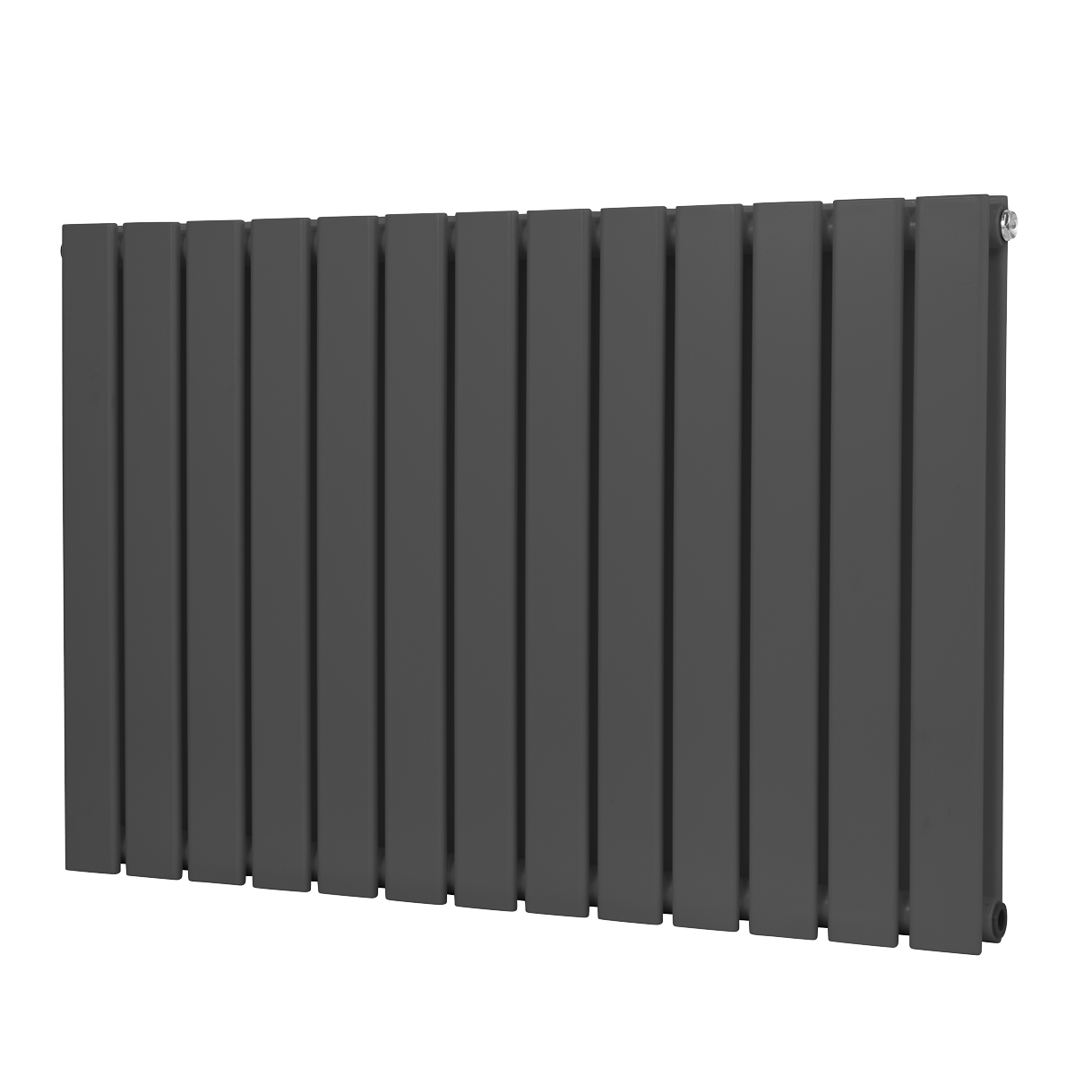 Baridi DH341 Baridi Horizontal Radiator Contemporary Double Flat Panel Design 600 x 910mm – Anthracite