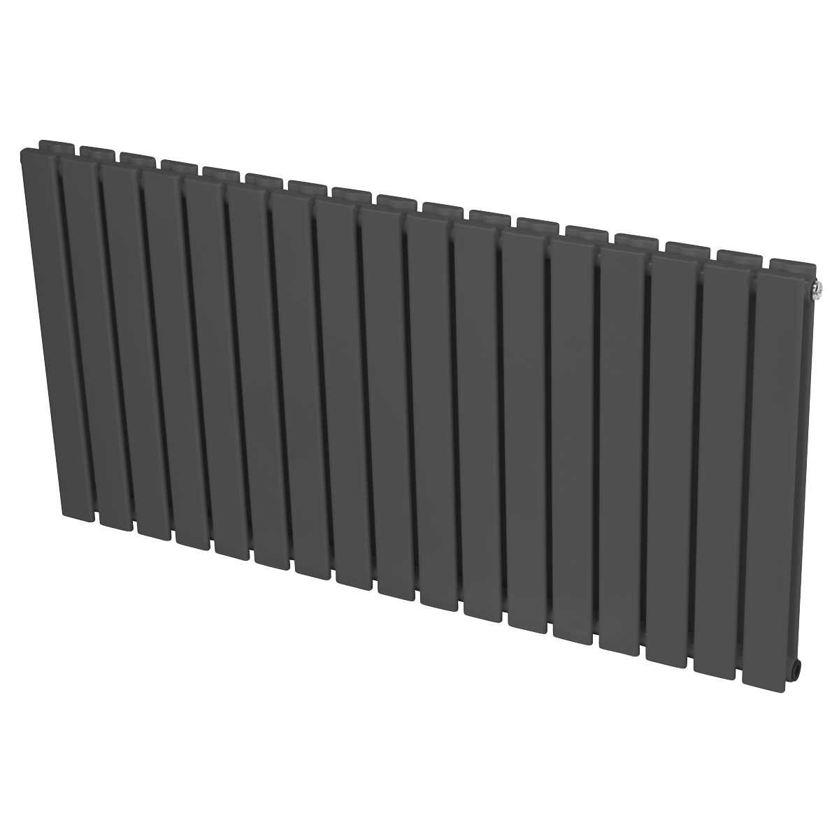 Baridi DH342 Baridi Horizontal Radiator Contemporary Double Flat Panel Design 600 x 1190mm – Anthracite