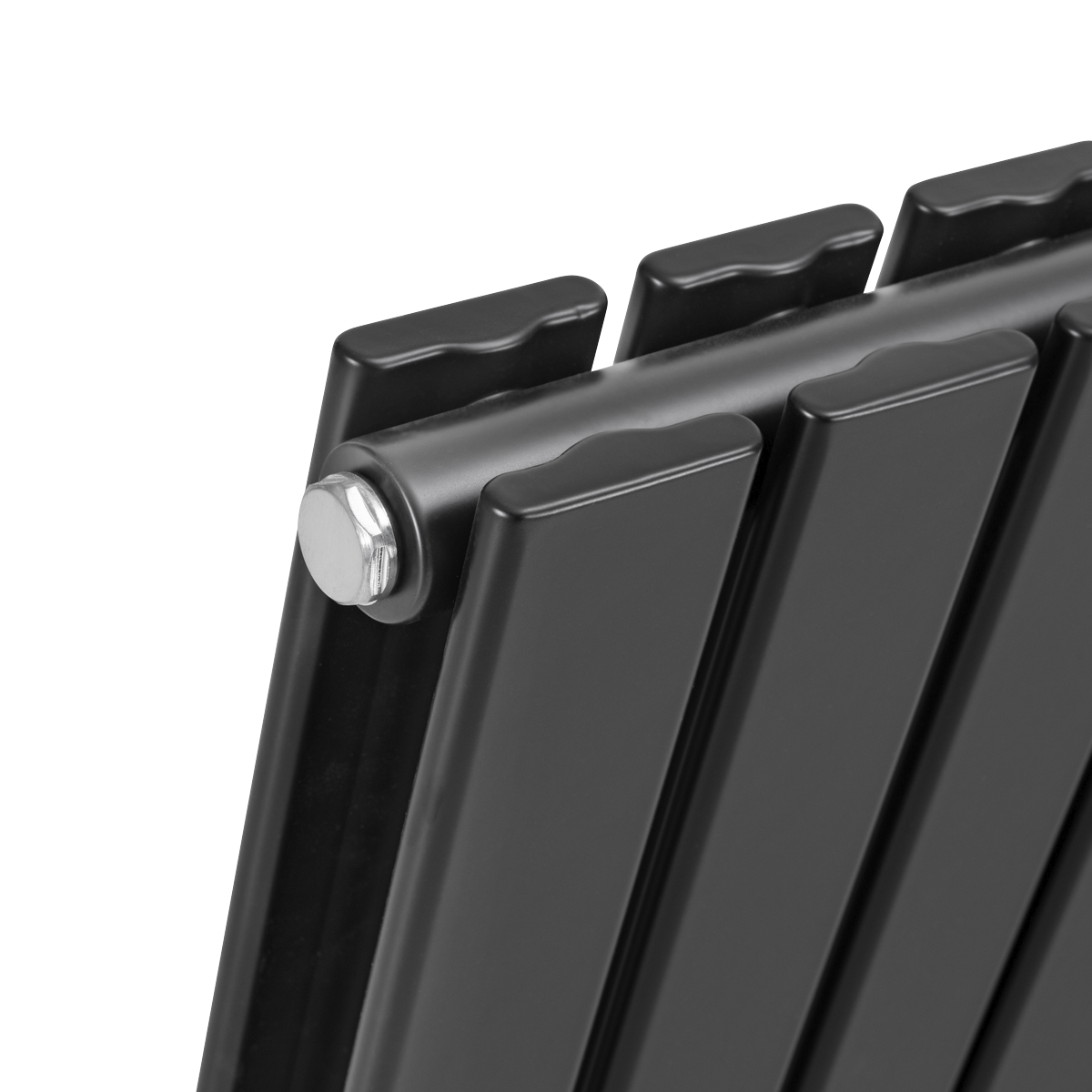 Baridi DH343 Baridi Horizontal Radiator Contemporary Double Flat Panel Design 600 x 420mm – Black