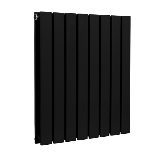 Baridi DH344 Baridi Horizontal Radiator Contemporary Double Flat Panel Design 600 x 560mm – Black