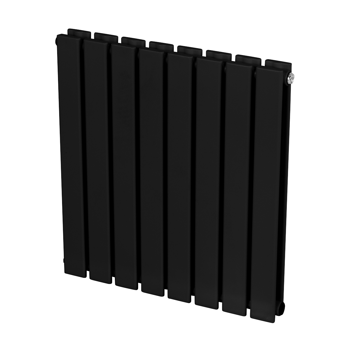 Baridi DH344 Baridi Horizontal Radiator Contemporary Double Flat Panel Design 600 x 560mm – Black