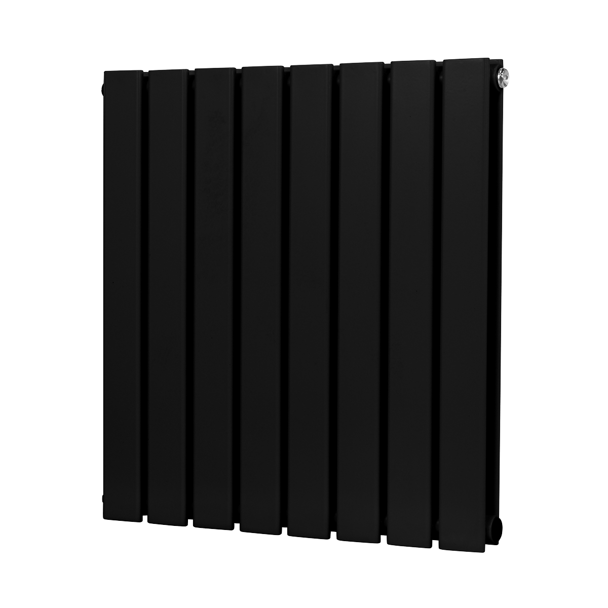 Baridi DH344 Baridi Horizontal Radiator Contemporary Double Flat Panel Design 600 x 560mm – Black