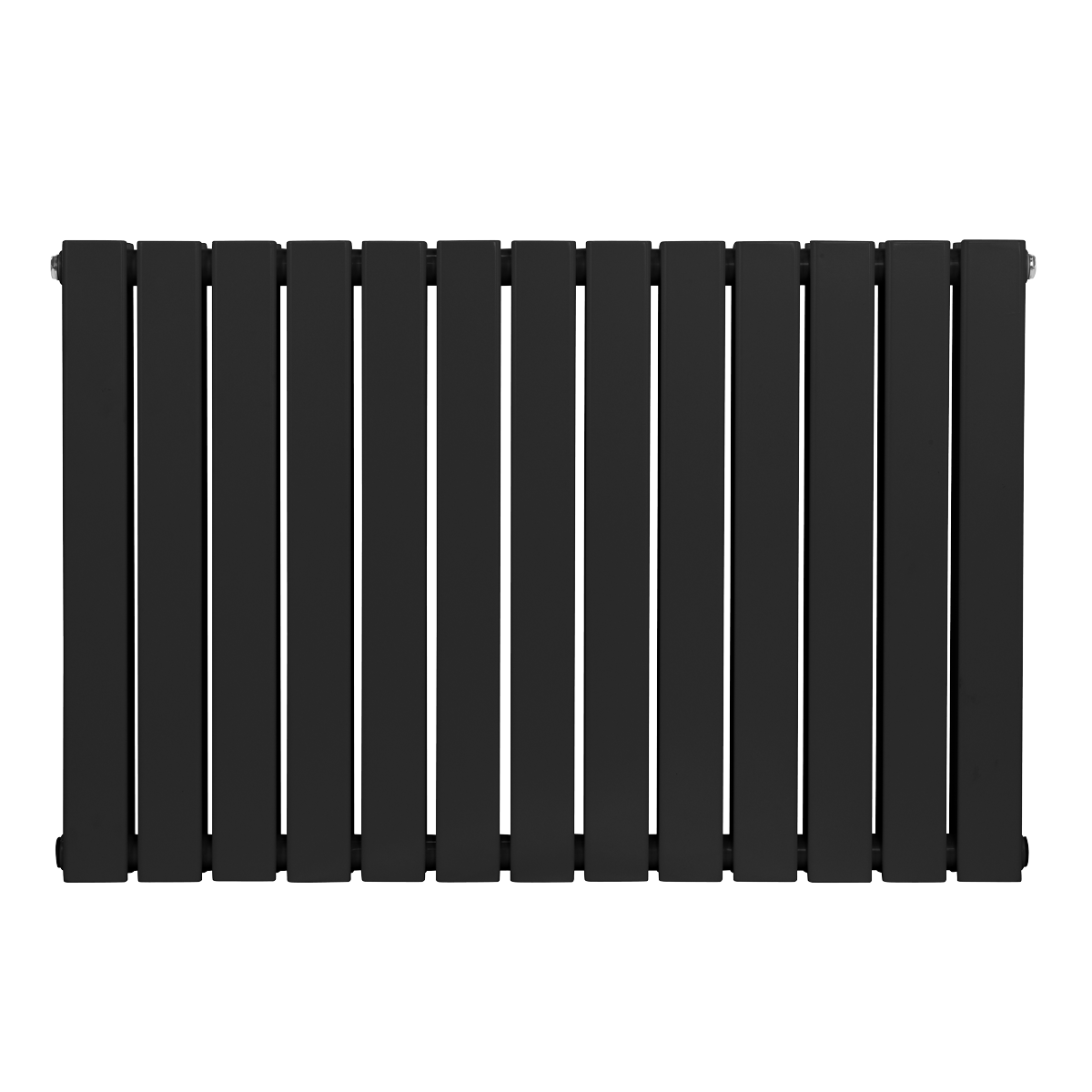 Baridi DH346 Baridi Horizontal Radiator Contemporary Double Flat Panel Design 600 x 910mm – Black