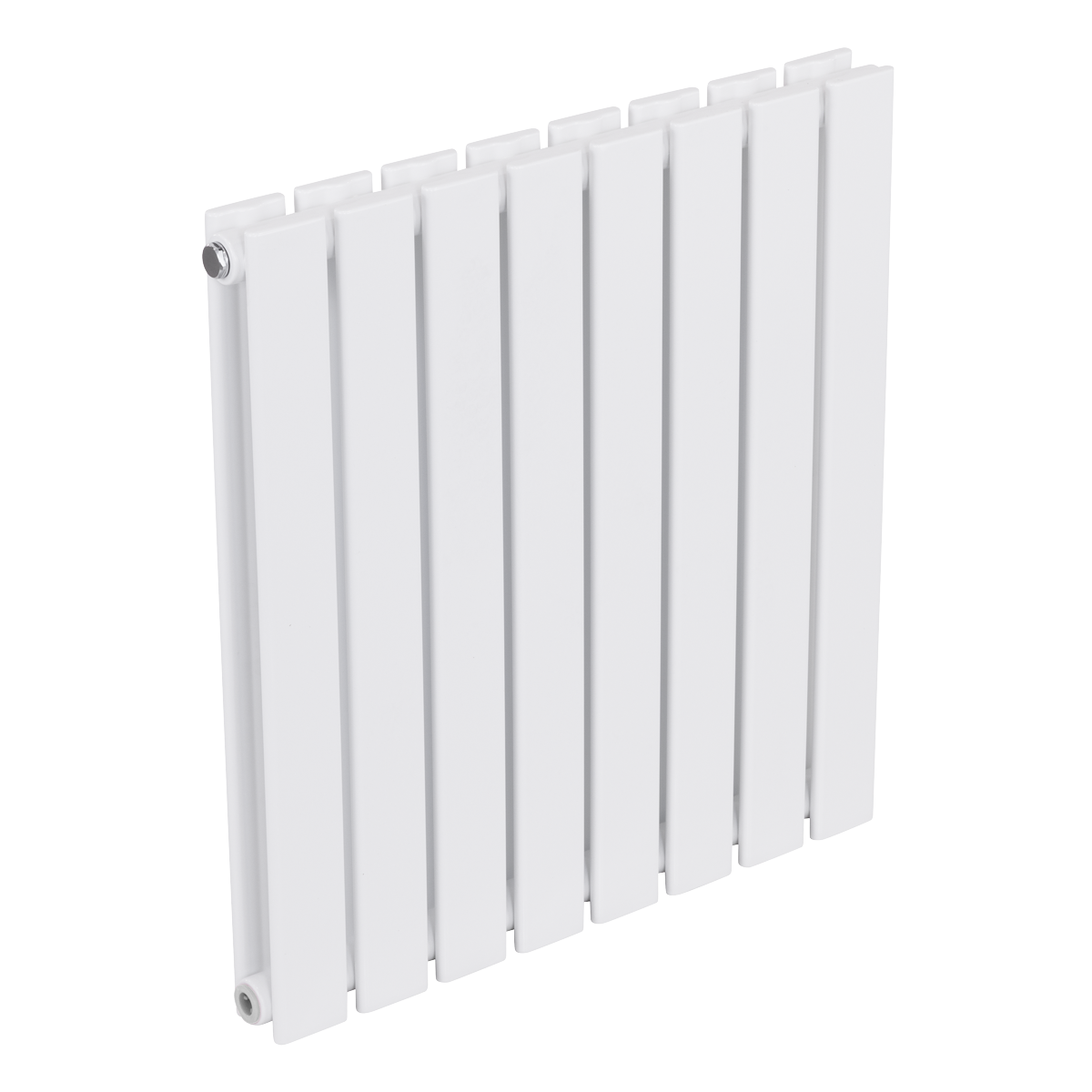 Baridi DH349 Baridi Horizontal Radiator Contemporary Double Flat Panel Design 600 x 560mm – White