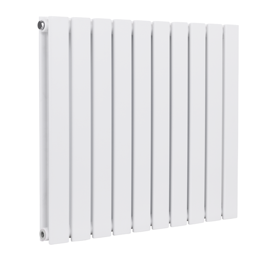 Baridi DH350 Baridi Horizontal Radiator Contemporary Double Flat Panel Design 600 x 700mm - White