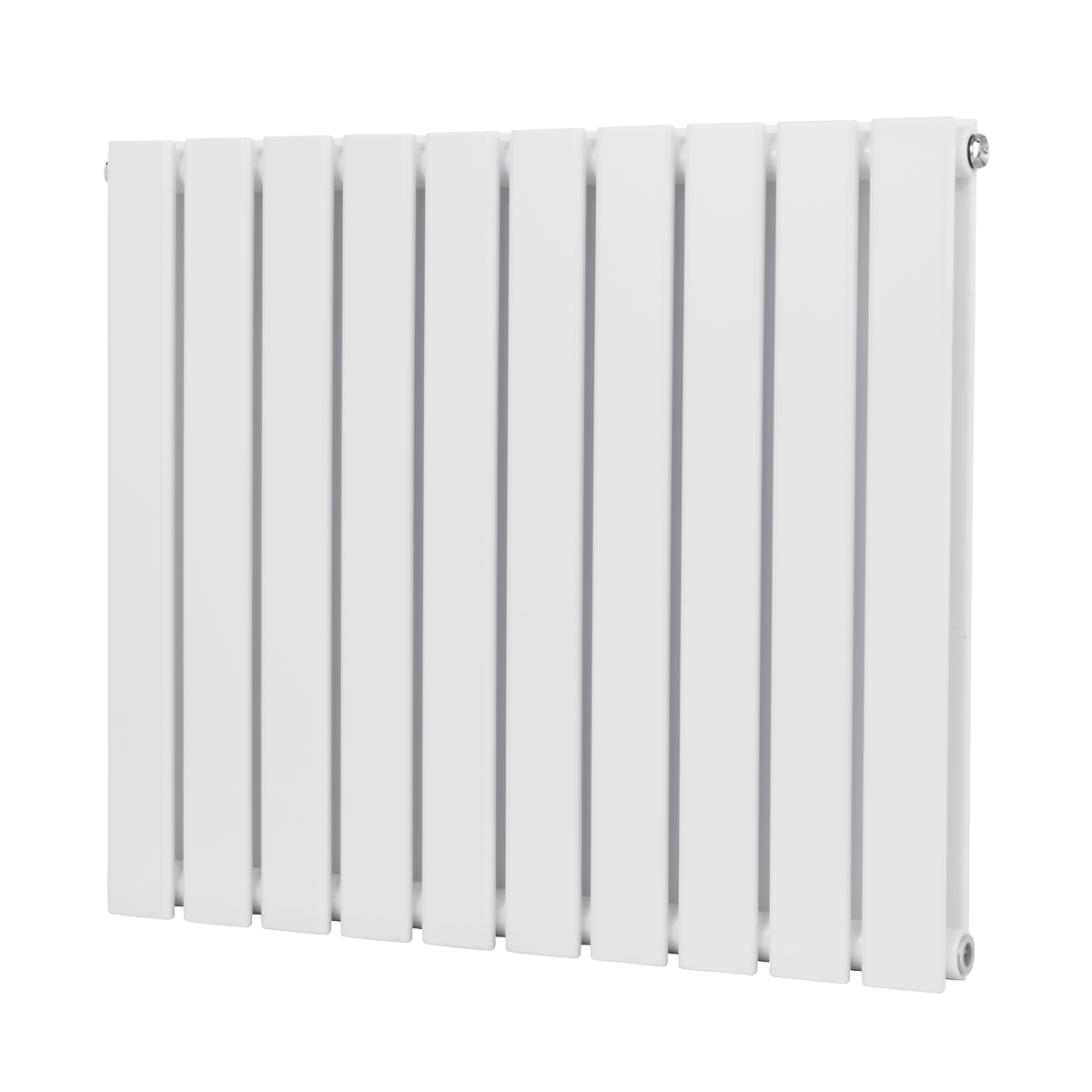 Baridi DH350 Baridi Horizontal Radiator Contemporary Double Flat Panel Design 600 x 700mm - White