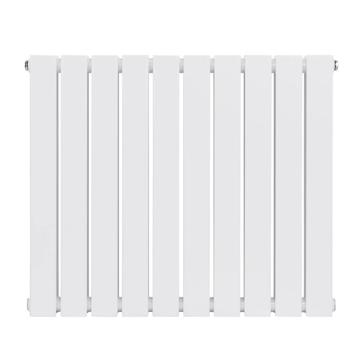 Baridi DH350 Baridi Horizontal Radiator Contemporary Double Flat Panel Design 600 x 700mm - White