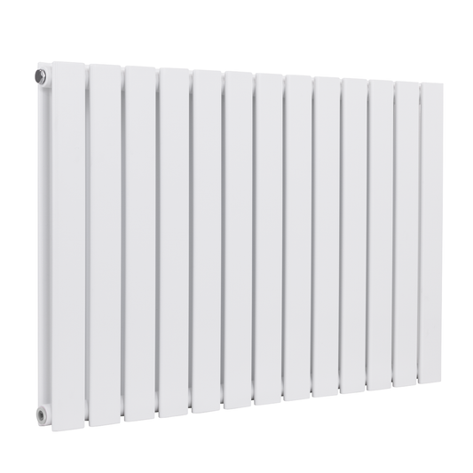 Baridi DH351 Baridi Horizontal Radiator Contemporary Double Flat Panel Design 600 x 910mm – White