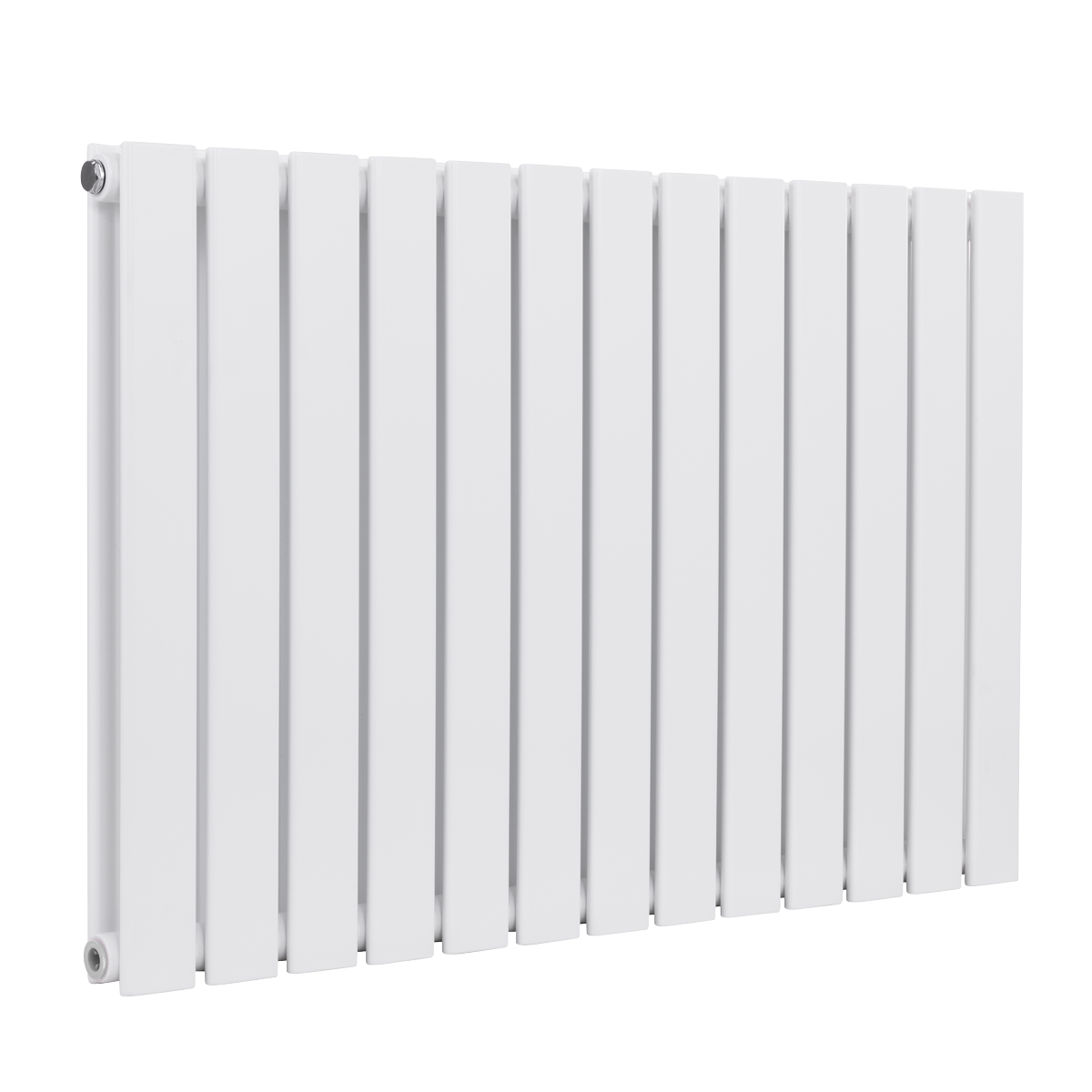 Baridi DH351 Baridi Horizontal Radiator Contemporary Double Flat Panel Design 600 x 910mm – White