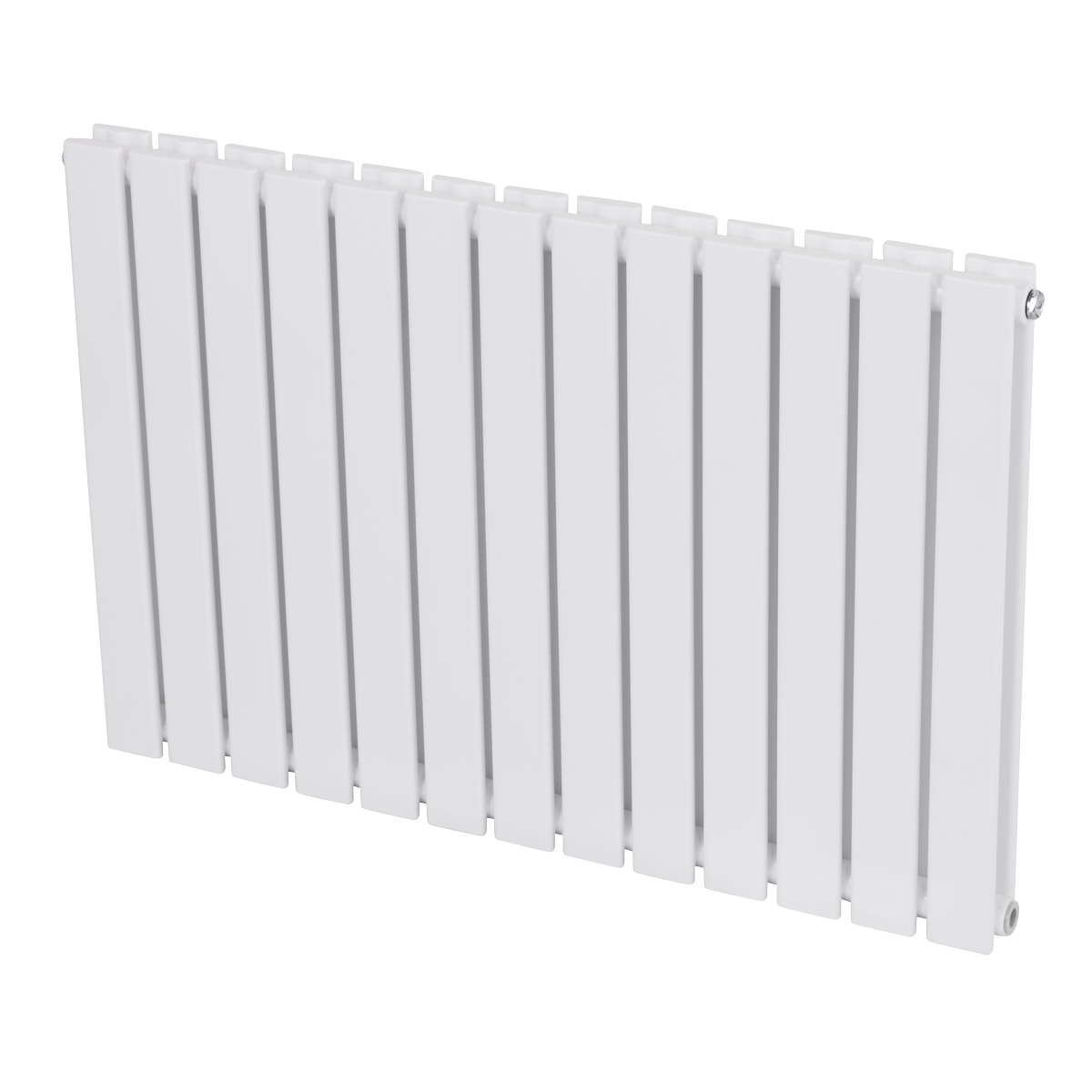 Baridi DH351 Baridi Horizontal Radiator Contemporary Double Flat Panel Design 600 x 910mm – White