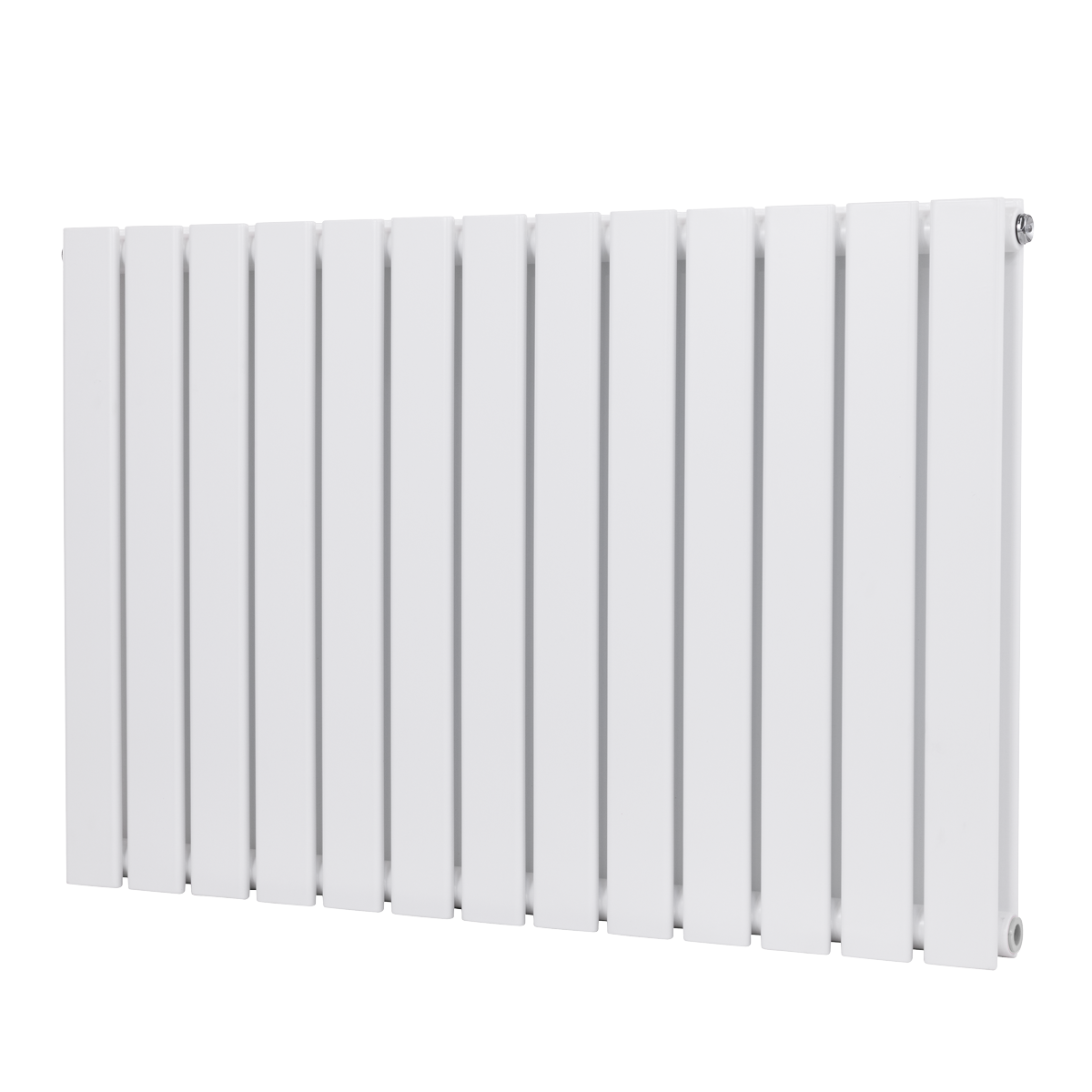 Baridi DH351 Baridi Horizontal Radiator Contemporary Double Flat Panel Design 600 x 910mm – White