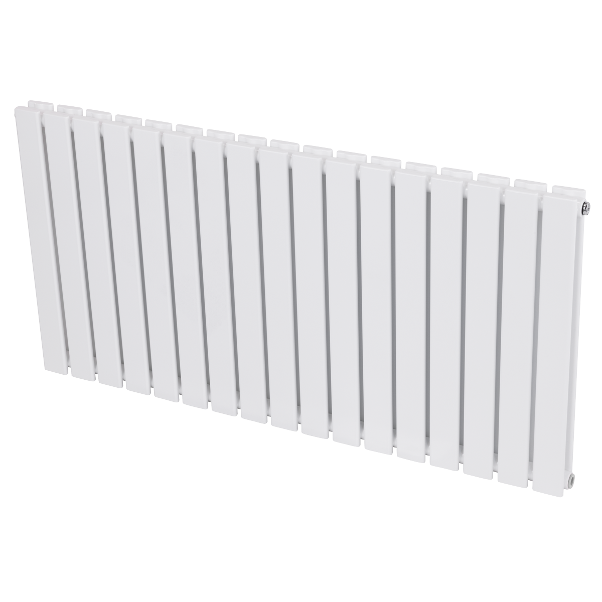 Baridi DH352 Baridi Horizontal Radiator Contemporary Double Flat Panel Design 600 x 1190mm – White