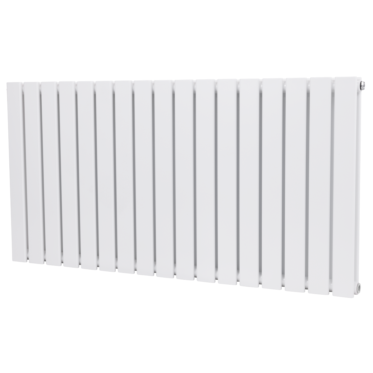 Baridi DH352 Baridi Horizontal Radiator Contemporary Double Flat Panel Design 600 x 1190mm – White