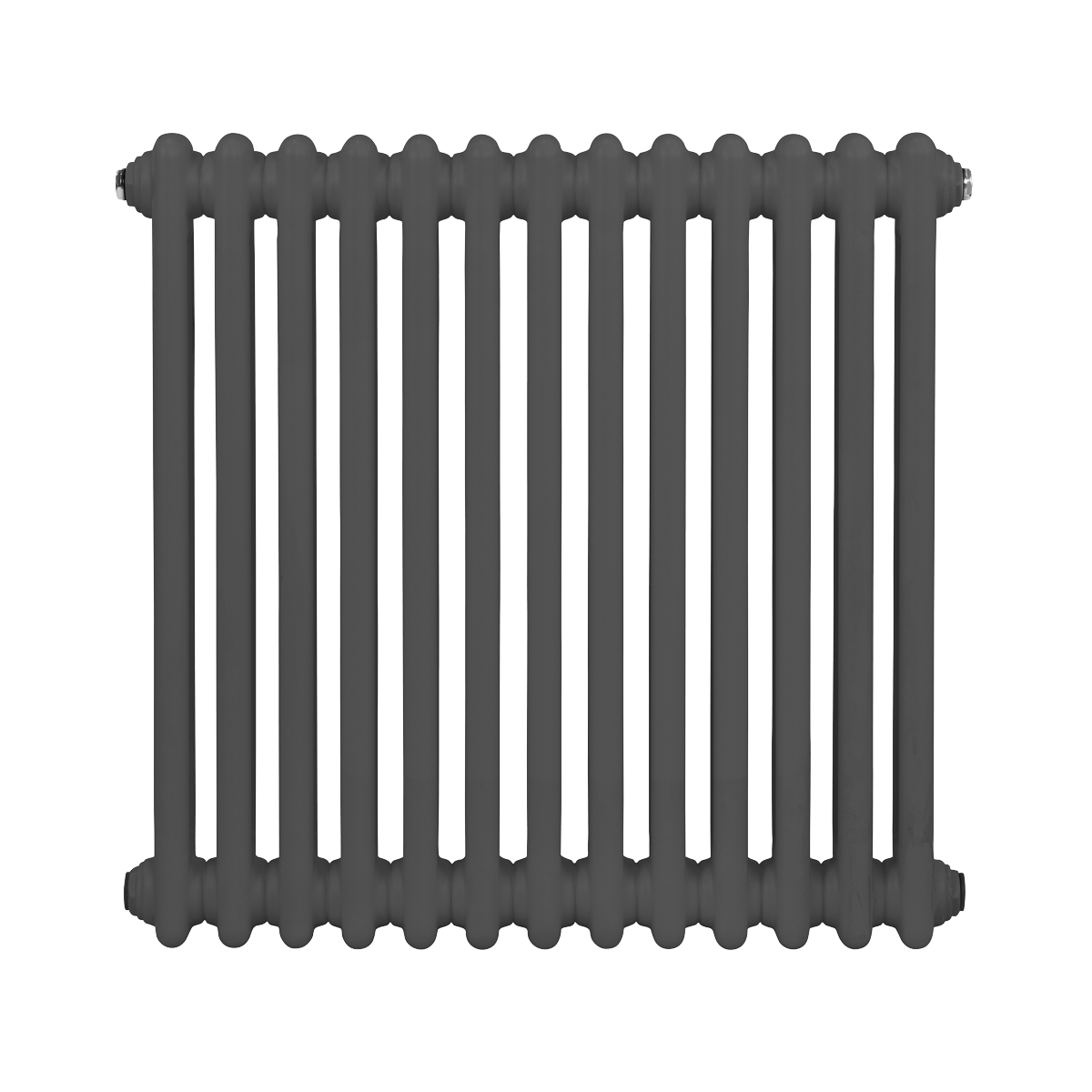 Baridi DH357 Baridi Horizontal Traditional 2 Column Radiator 600 x 607mm – Anthracite