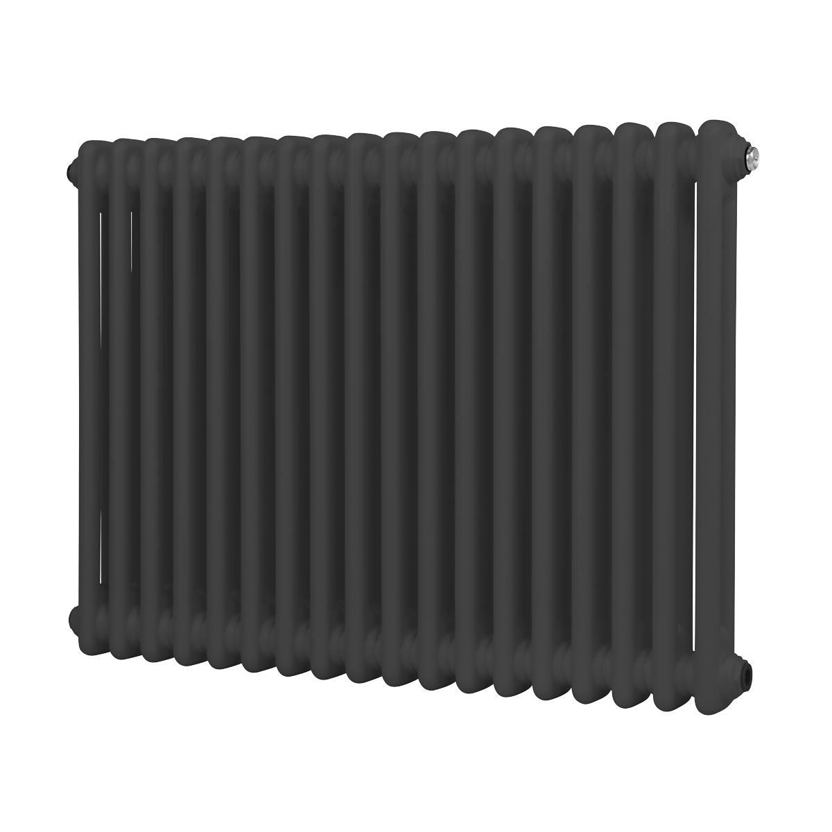 Baridi DH358 Baridi Horizontal Traditional 2 Column Radiator 600 x 832mm – Anthracite