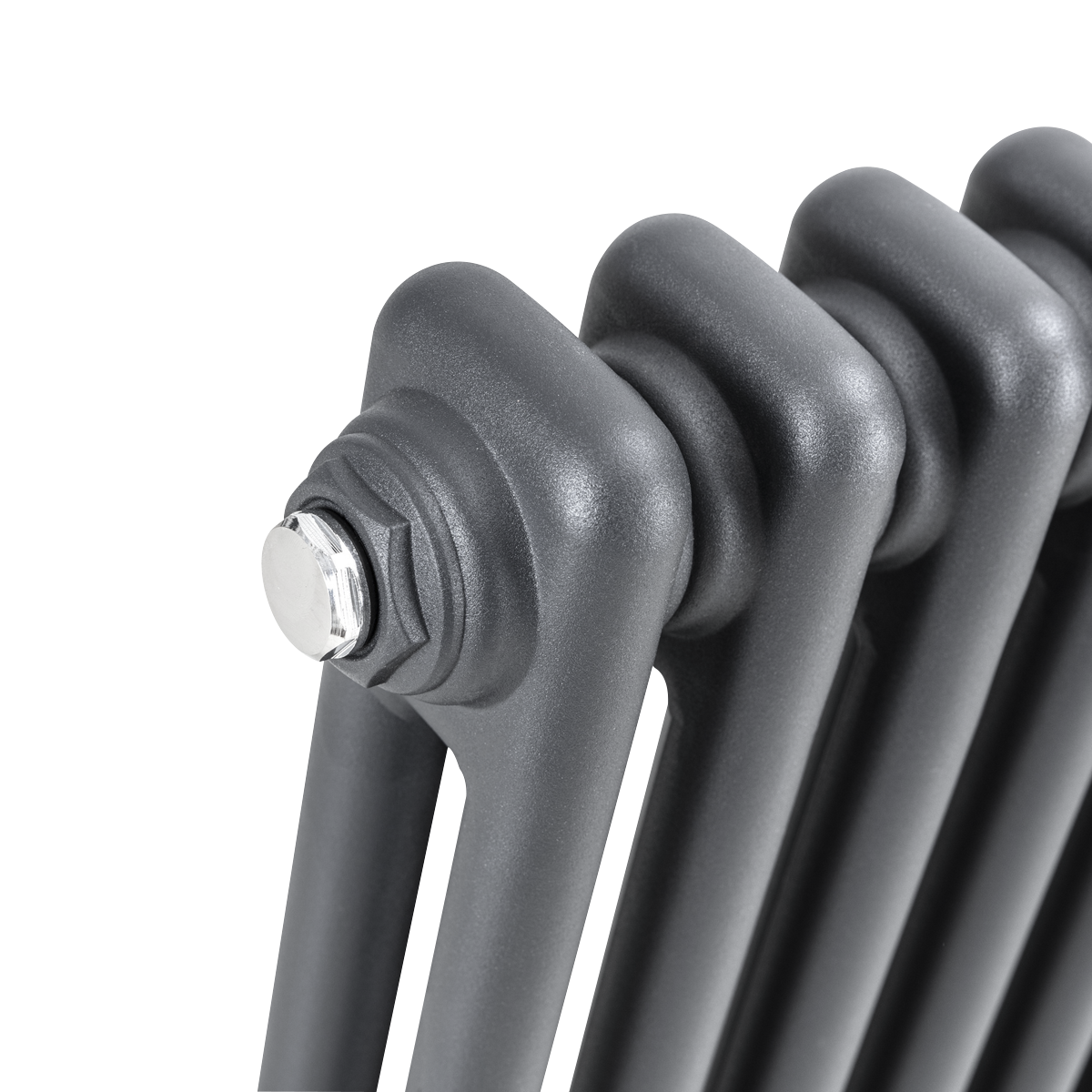 Baridi DH359 Baridi Horizontal Traditional 2 Column Radiator 600 x 1012mm – Anthracite