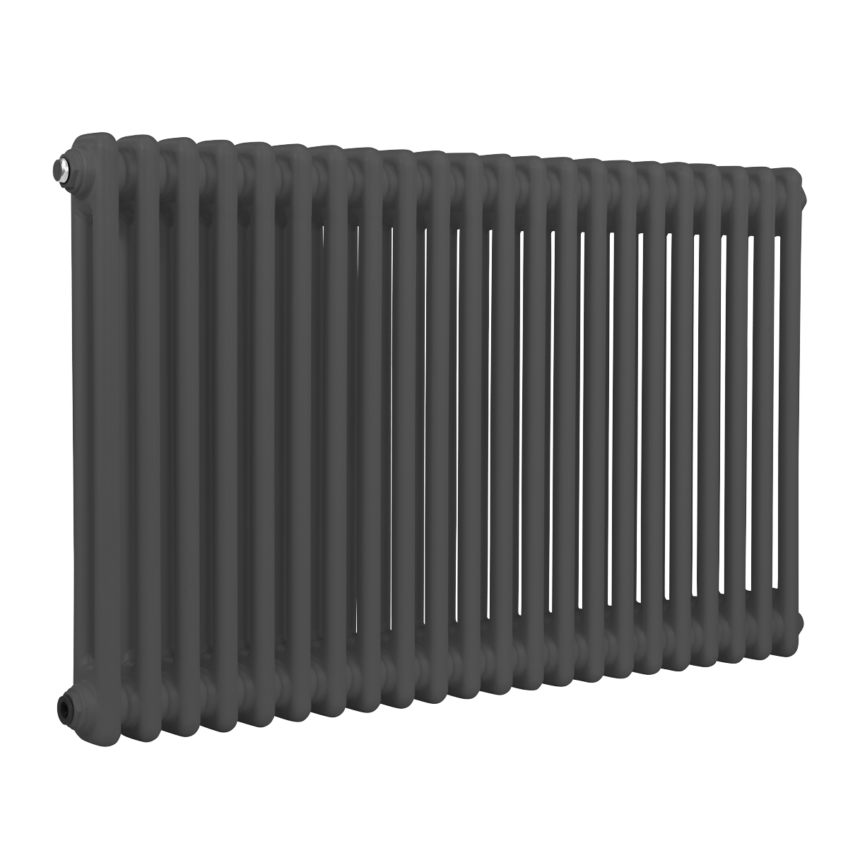 Baridi DH359 Baridi Horizontal Traditional 2 Column Radiator 600 x 1012mm – Anthracite