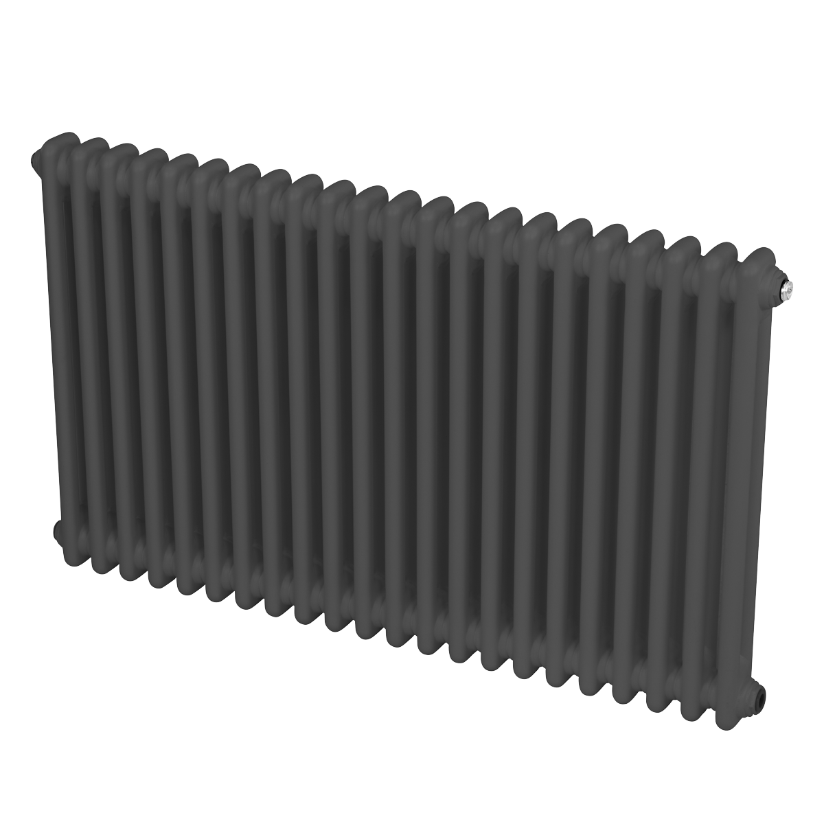 Baridi DH359 Baridi Horizontal Traditional 2 Column Radiator 600 x 1012mm – Anthracite
