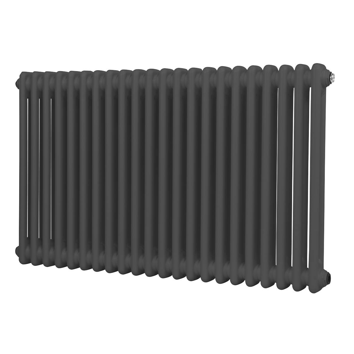 Baridi DH359 Baridi Horizontal Traditional 2 Column Radiator 600 x 1012mm – Anthracite