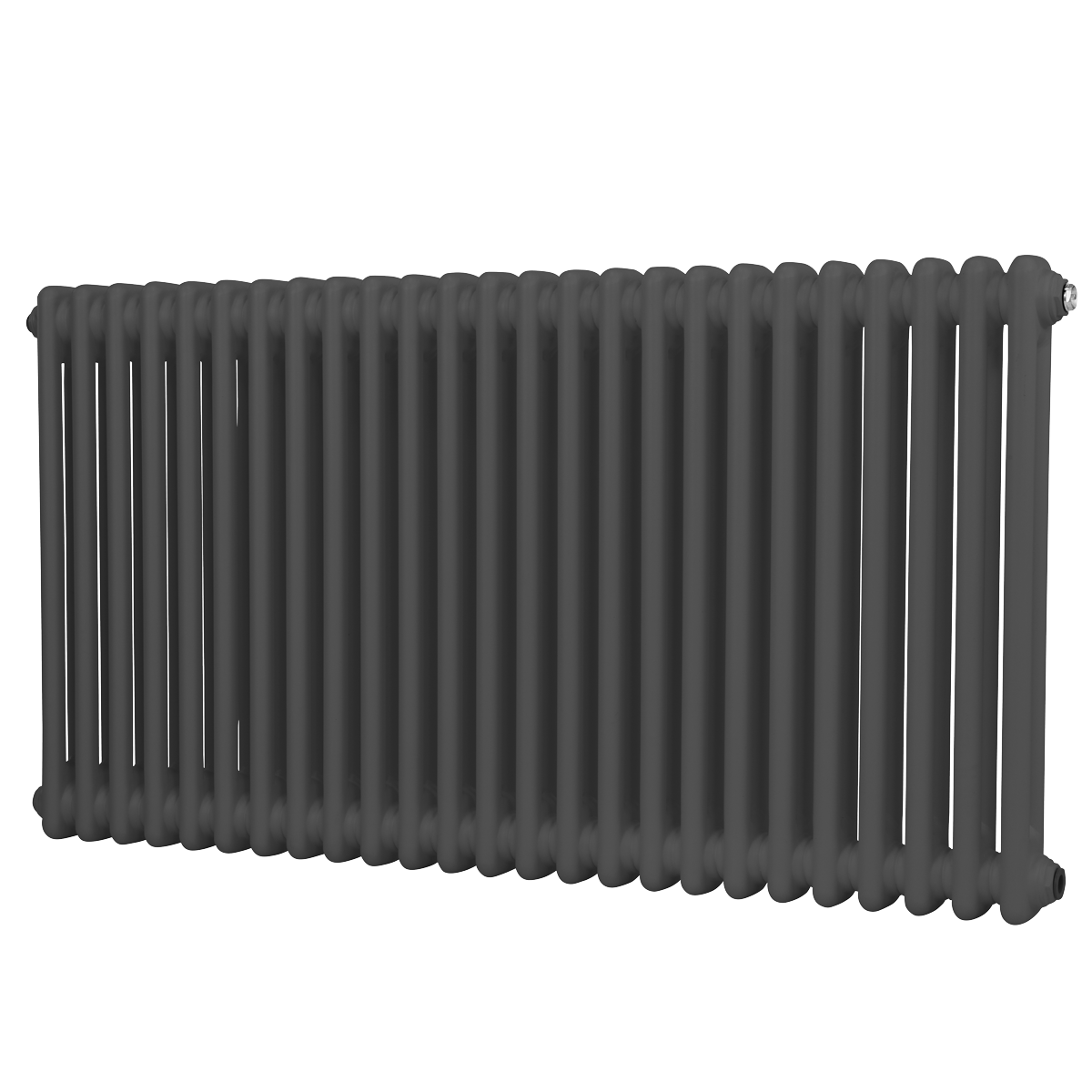 Baridi DH360 Baridi Horizontal Traditional 2 Column Radiator 600 x 1147mm – Anthracite