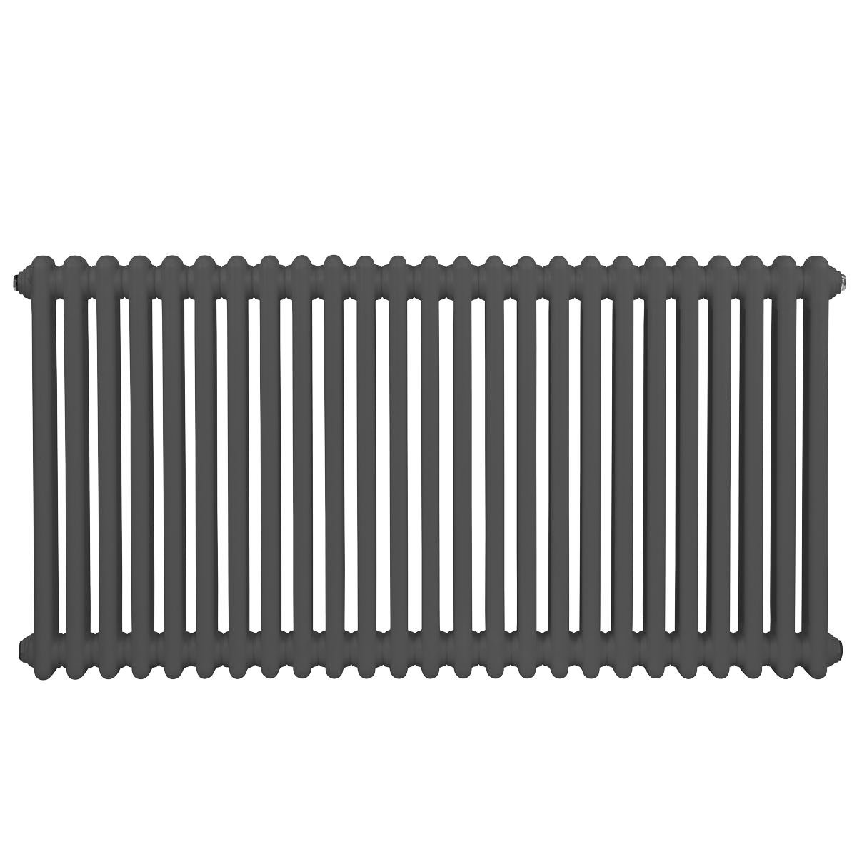 Baridi DH360 Baridi Horizontal Traditional 2 Column Radiator 600 x 1147mm – Anthracite
