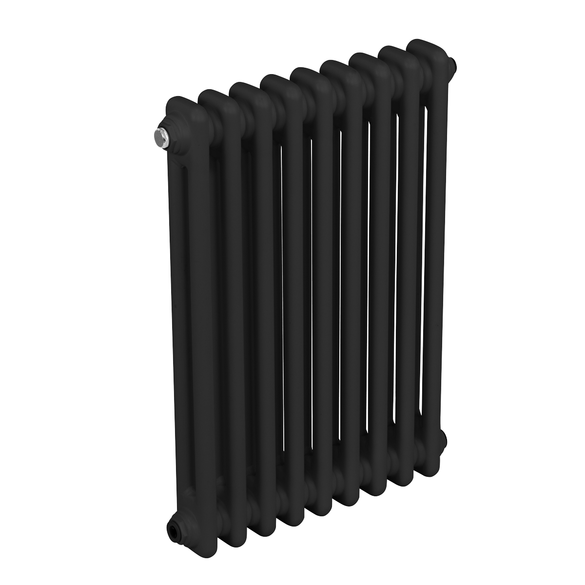Baridi DH361 Baridi Horizontal Traditional 2 Column Radiator 600 x 427mm – Black