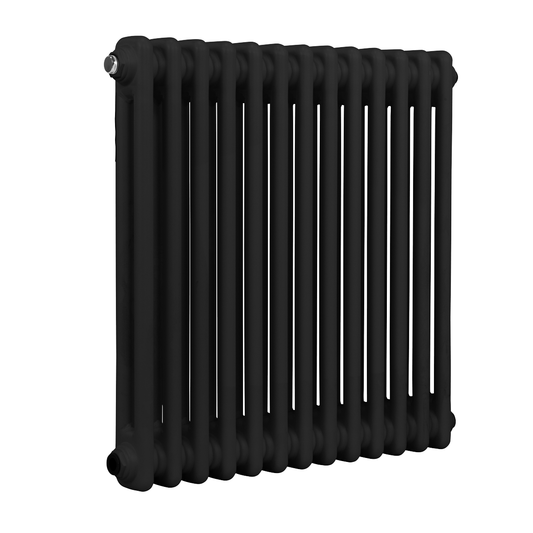 Baridi DH362 Baridi Horizontal Traditional 2 Column Radiator 600 x 607mm – Black
