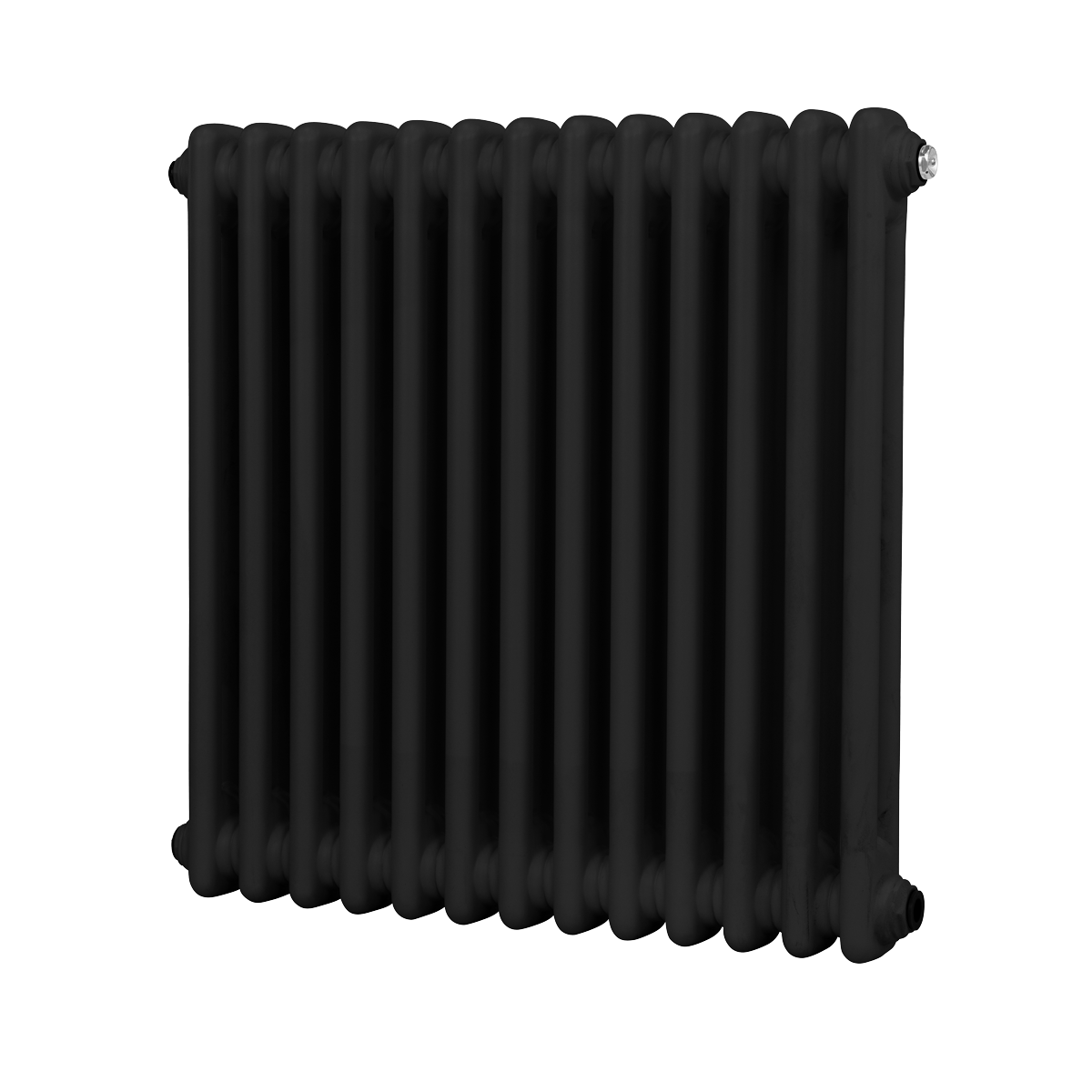 Baridi DH362 Baridi Horizontal Traditional 2 Column Radiator 600 x 607mm – Black
