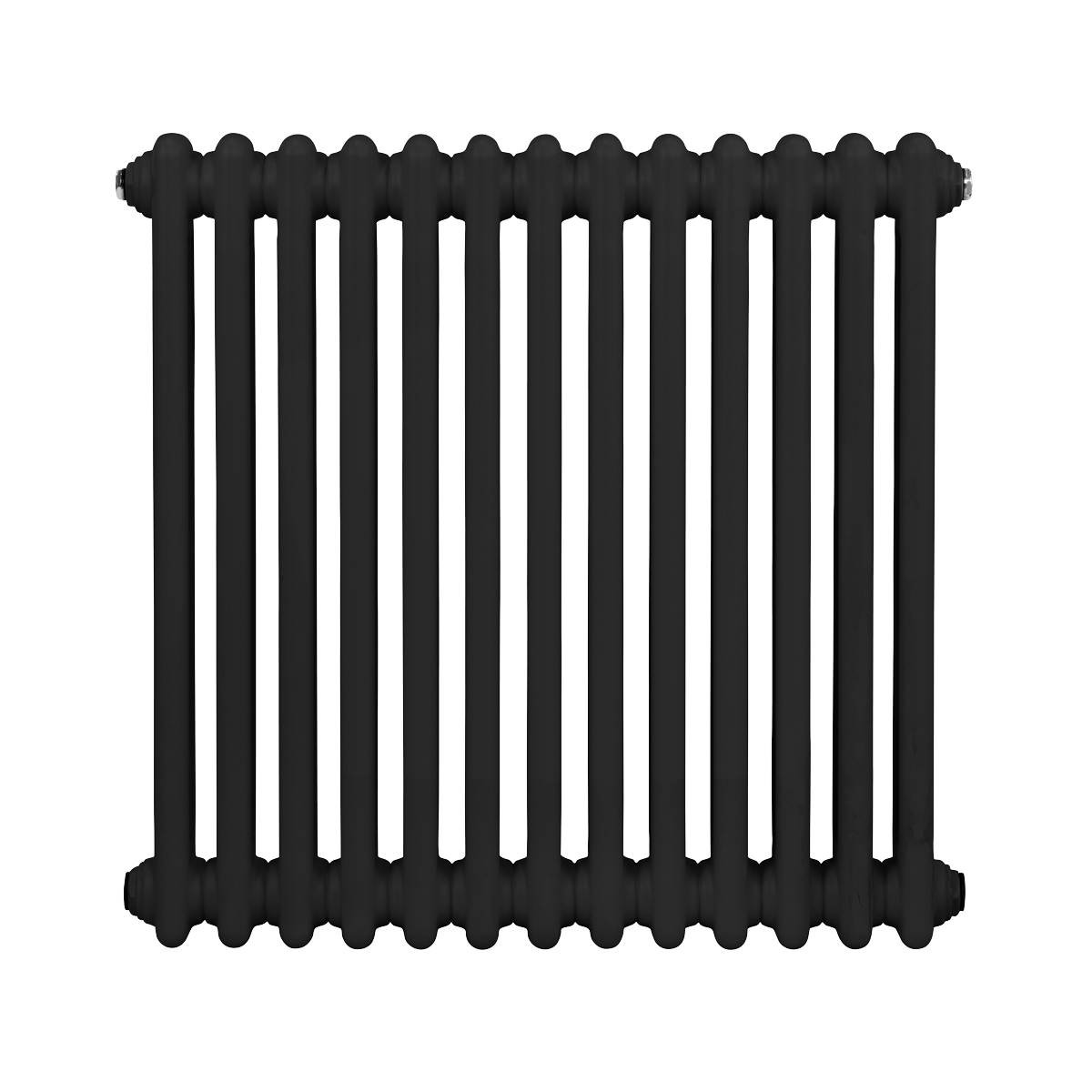 Baridi DH362 Baridi Horizontal Traditional 2 Column Radiator 600 x 607mm – Black