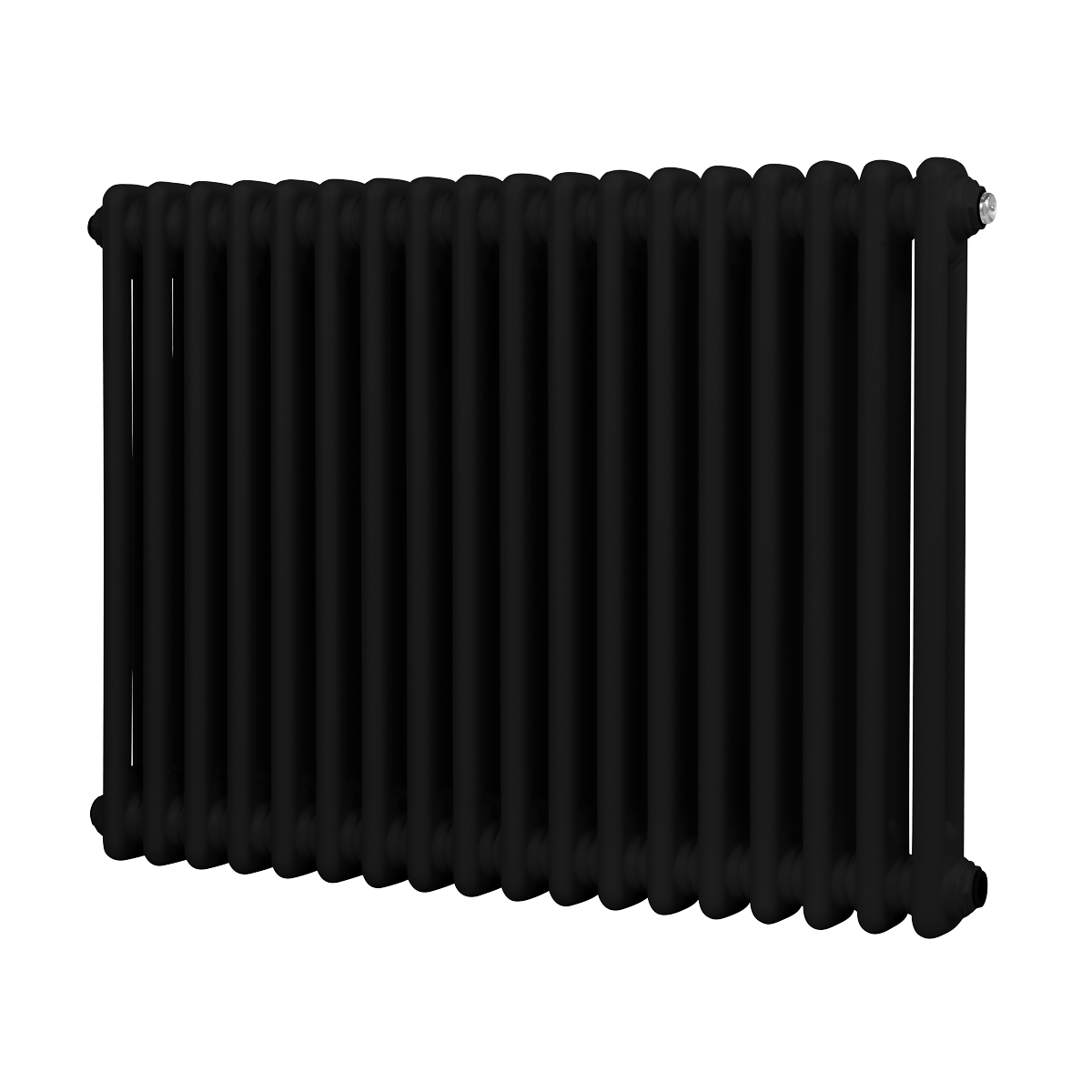 Baridi DH363 Baridi Horizontal Traditional 2 Column Radiator 600 x 832mm – Black