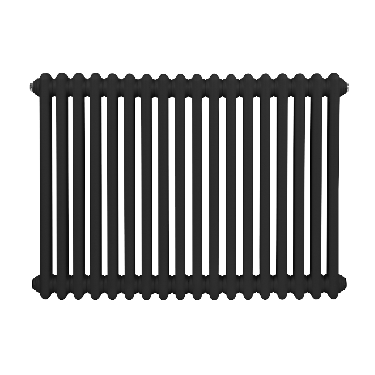 Baridi DH363 Baridi Horizontal Traditional 2 Column Radiator 600 x 832mm – Black