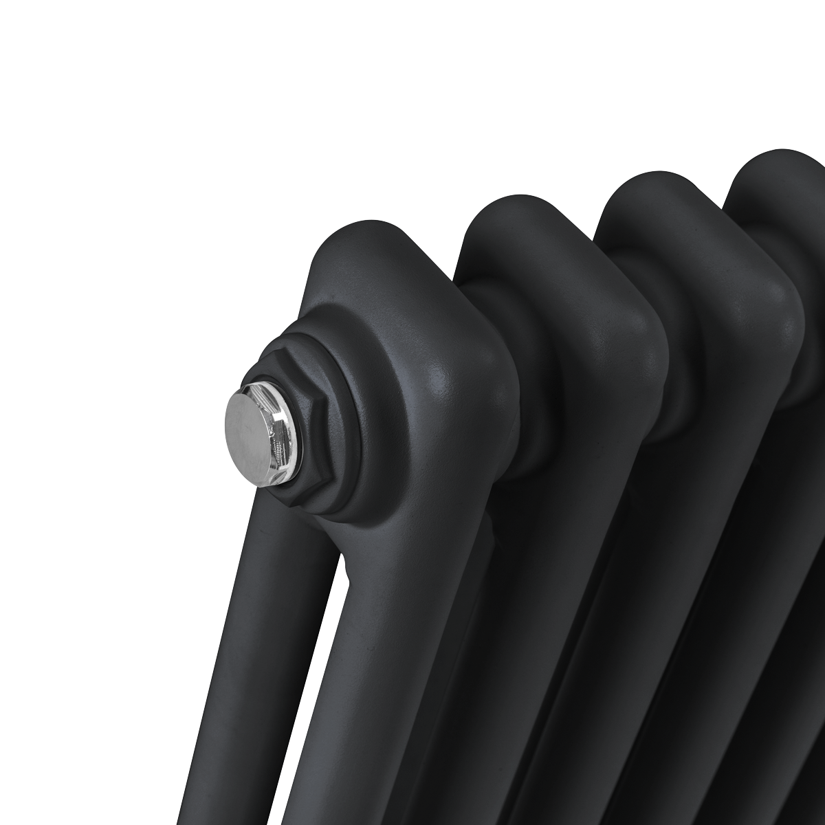 Baridi DH364 Baridi Horizontal Traditional 2 Column Radiator 600 x 1012mm – Black