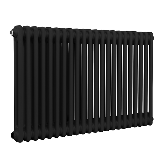 Baridi DH364 Baridi Horizontal Traditional 2 Column Radiator 600 x 1012mm – Black