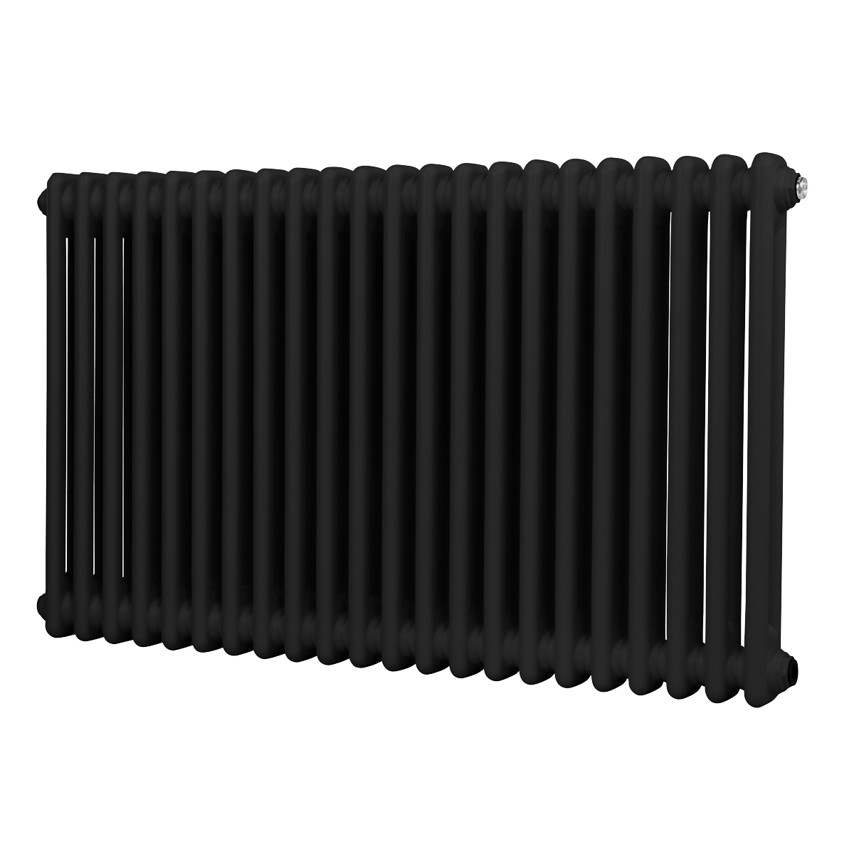 Baridi DH364 Baridi Horizontal Traditional 2 Column Radiator 600 x 1012mm – Black