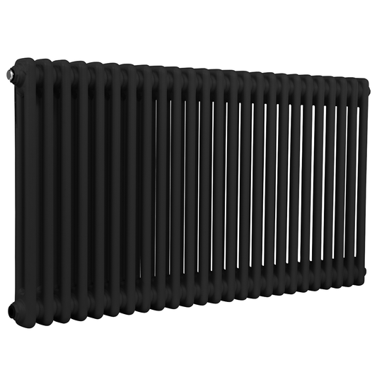 Baridi DH365 Baridi Horizontal Traditional 2 Column Radiator 600 x 1147mm – Black
