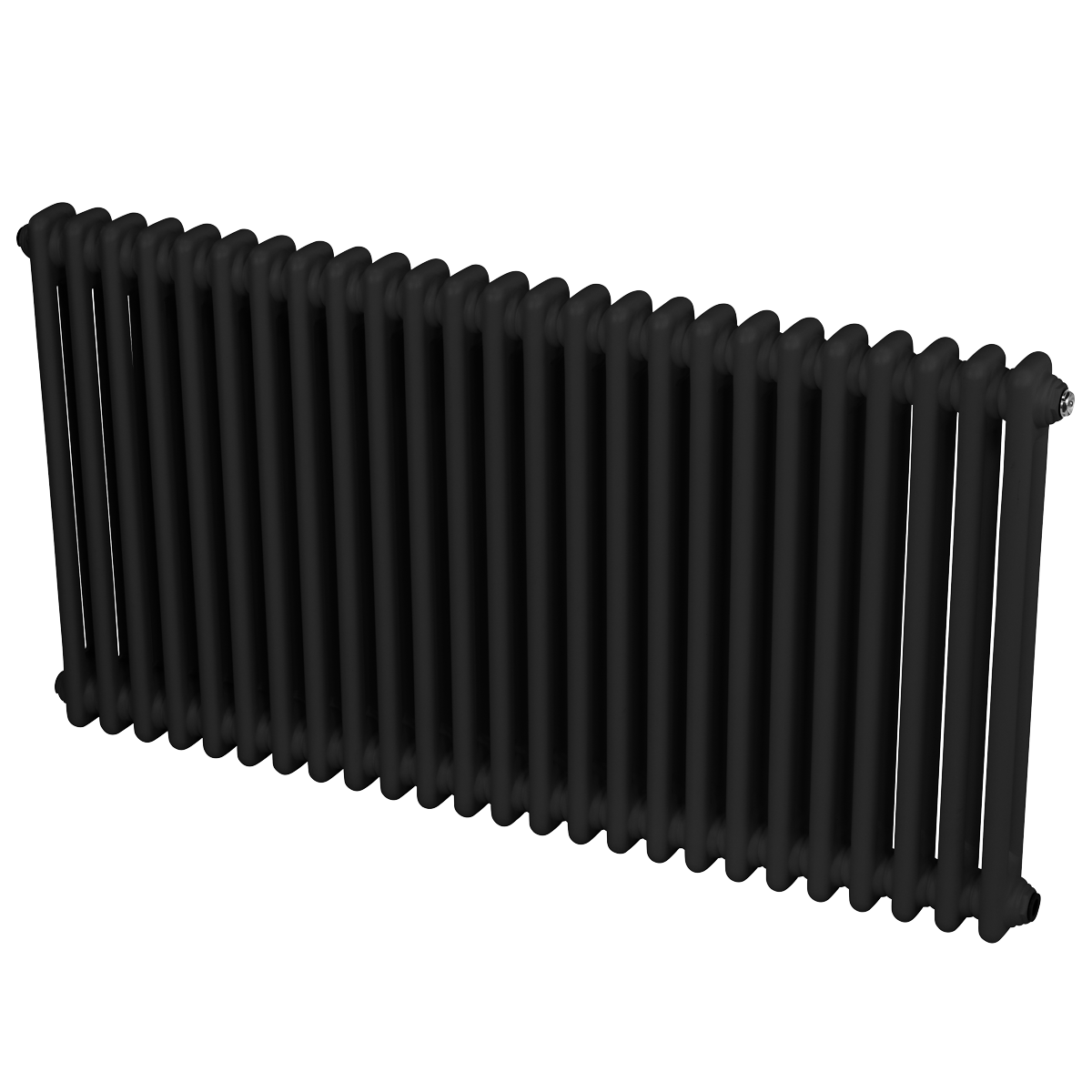 Baridi DH365 Baridi Horizontal Traditional 2 Column Radiator 600 x 1147mm – Black