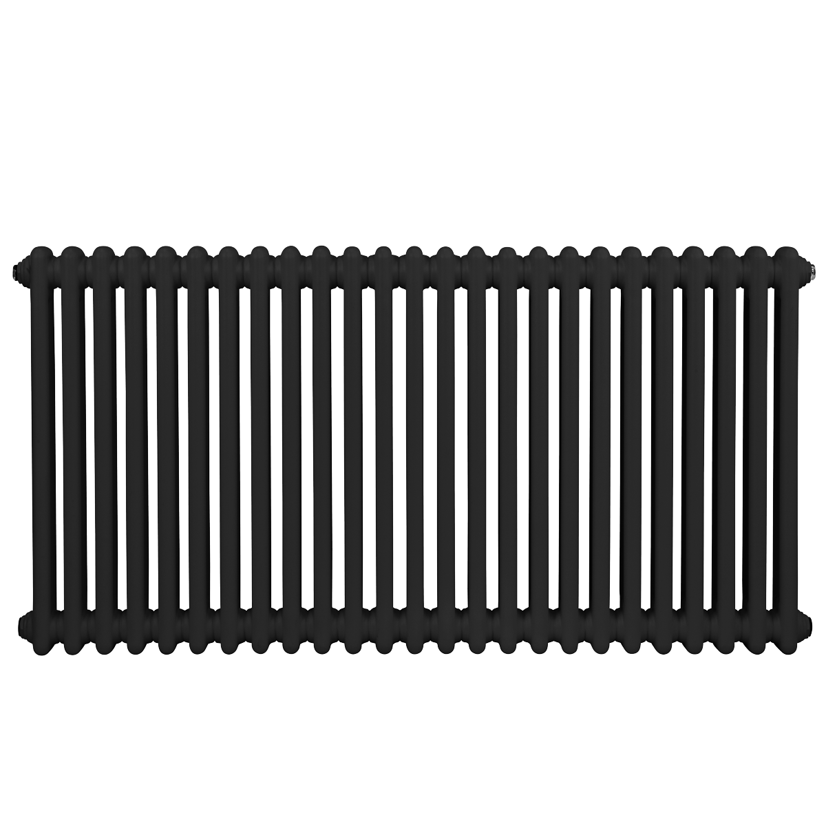 Baridi DH365 Baridi Horizontal Traditional 2 Column Radiator 600 x 1147mm – Black
