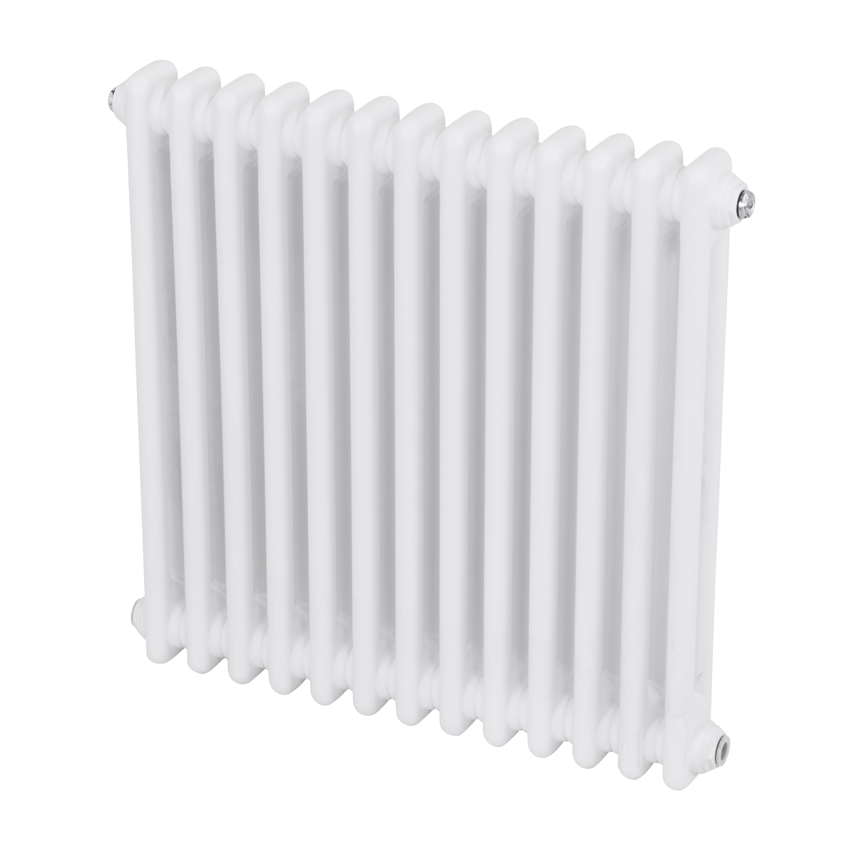 Baridi DH367 Baridi Horizontal Traditional 2 Column Radiator 600 x 607mm – White