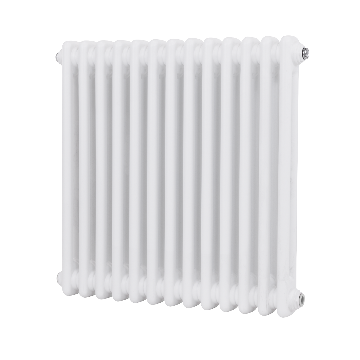 Baridi DH367 Baridi Horizontal Traditional 2 Column Radiator 600 x 607mm – White