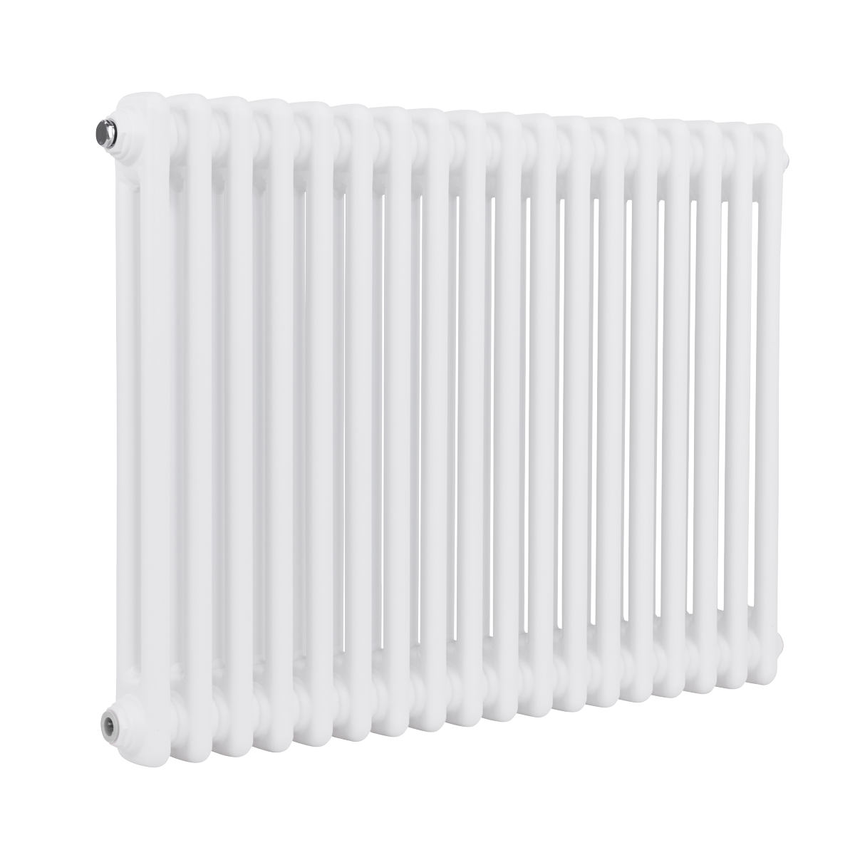 Baridi DH368 Baridi Horizontal Traditional 2 Column Radiator 600 x 832mm – White