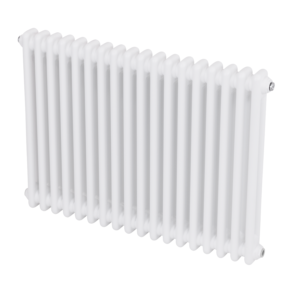 Baridi DH368 Baridi Horizontal Traditional 2 Column Radiator 600 x 832mm – White