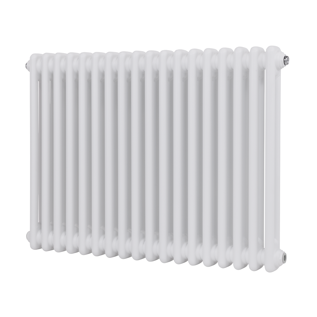 Baridi DH368 Baridi Horizontal Traditional 2 Column Radiator 600 x 832mm – White