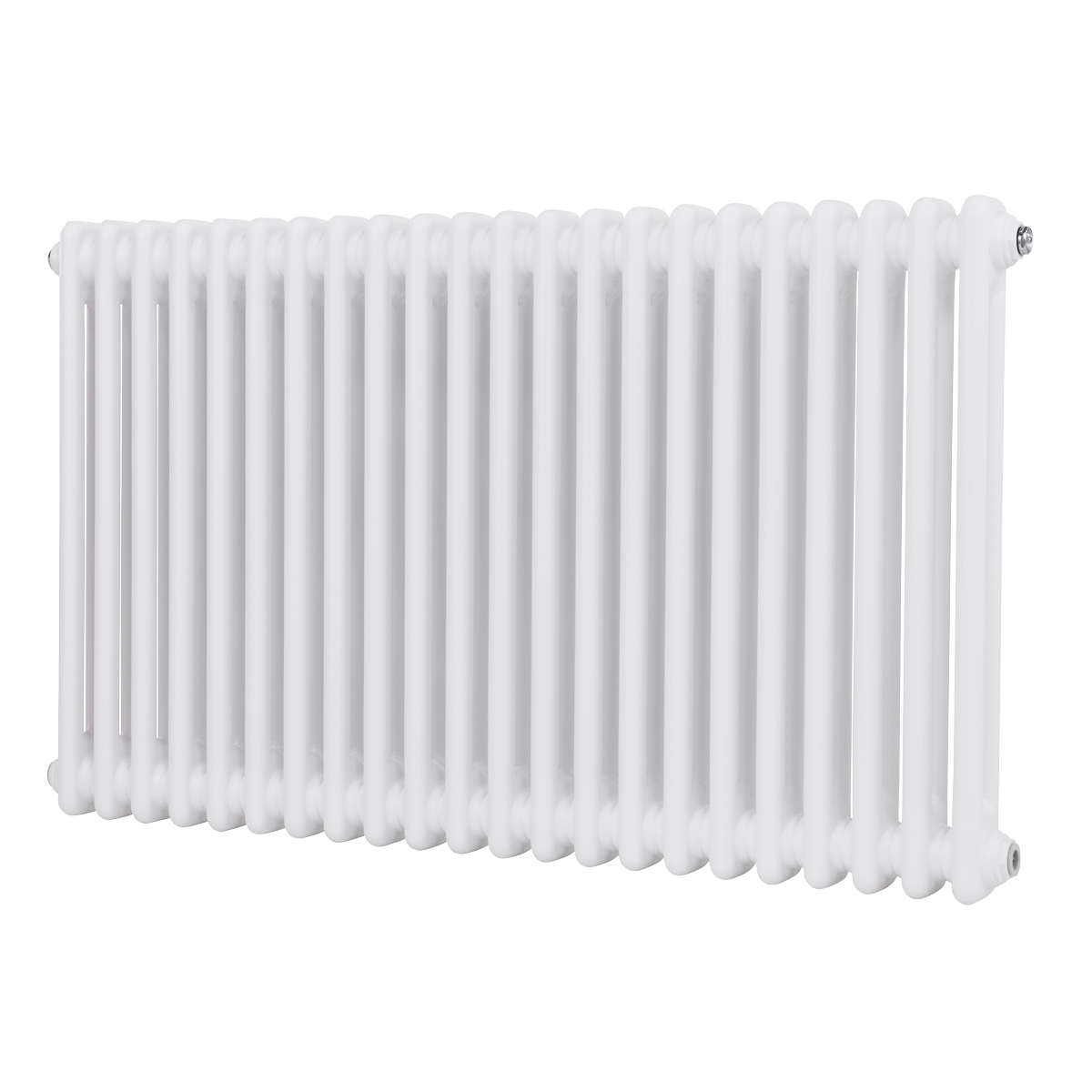 Baridi DH369 Baridi Horizontal Traditional 2 Column Radiator 600 x 1012mm – White