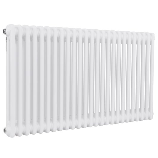 Baridi DH370 Baridi Horizontal Traditional 2 Column Radiator 600 x 1147mm – White