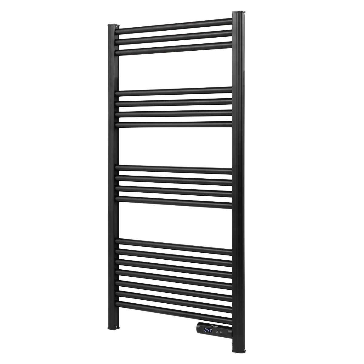 Baridi DH371 Baridi Electric Heated Towel Rail 1085 x 535mm with LED Display – Black