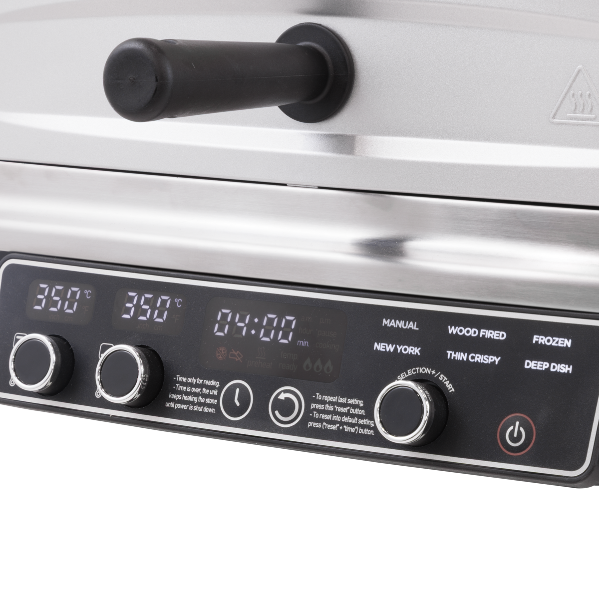 Baridi DH377 Baridi Electric Pizza Oven 14" - Black/Stainless Steel